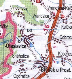 Do otaslavic se snadno dostanete z dálnice Brno - Olomouc, pokud ji opustíte v Brodku u Prostìjova, nabo ve Vranovicích - Kelèicích.