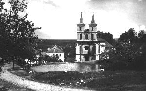 Rybník u kostela byl ještì po válce.